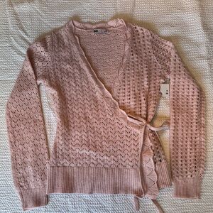 SO Women's Light Pink Wrap Cardigan